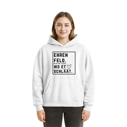 Ehrenfeld Hätz Druck - Fluffy Boxcut Hoodie
