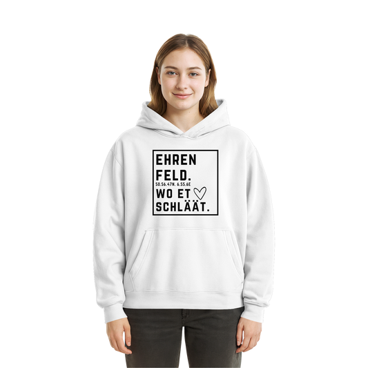 Ehrenfeld Hätz Druck - Fluffy Boxcut Hoodie