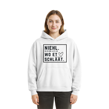 Niehl Hätz Druck - Fluffy Boxcut Hoodie