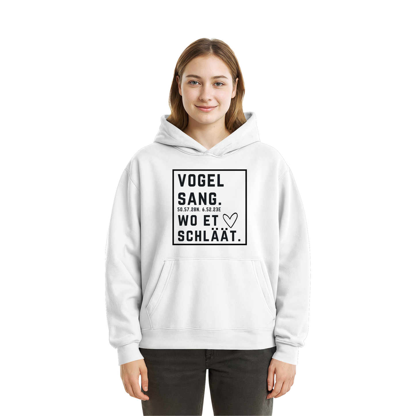 Vogelsang Hätz Druck - Fluffy Boxcut Hoodie