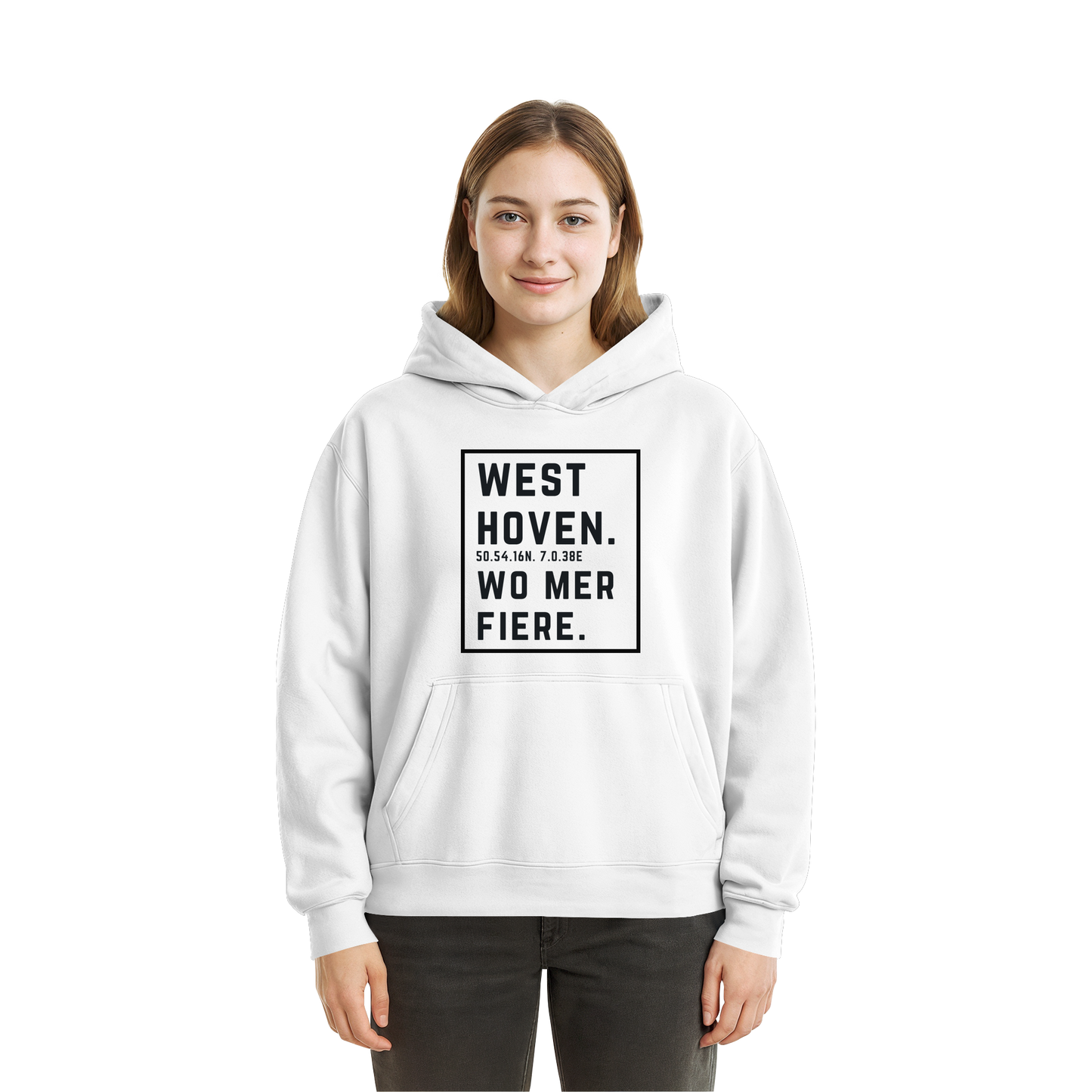 Westhoven Fiere Druck - Fluffy Boxcut Hoodie