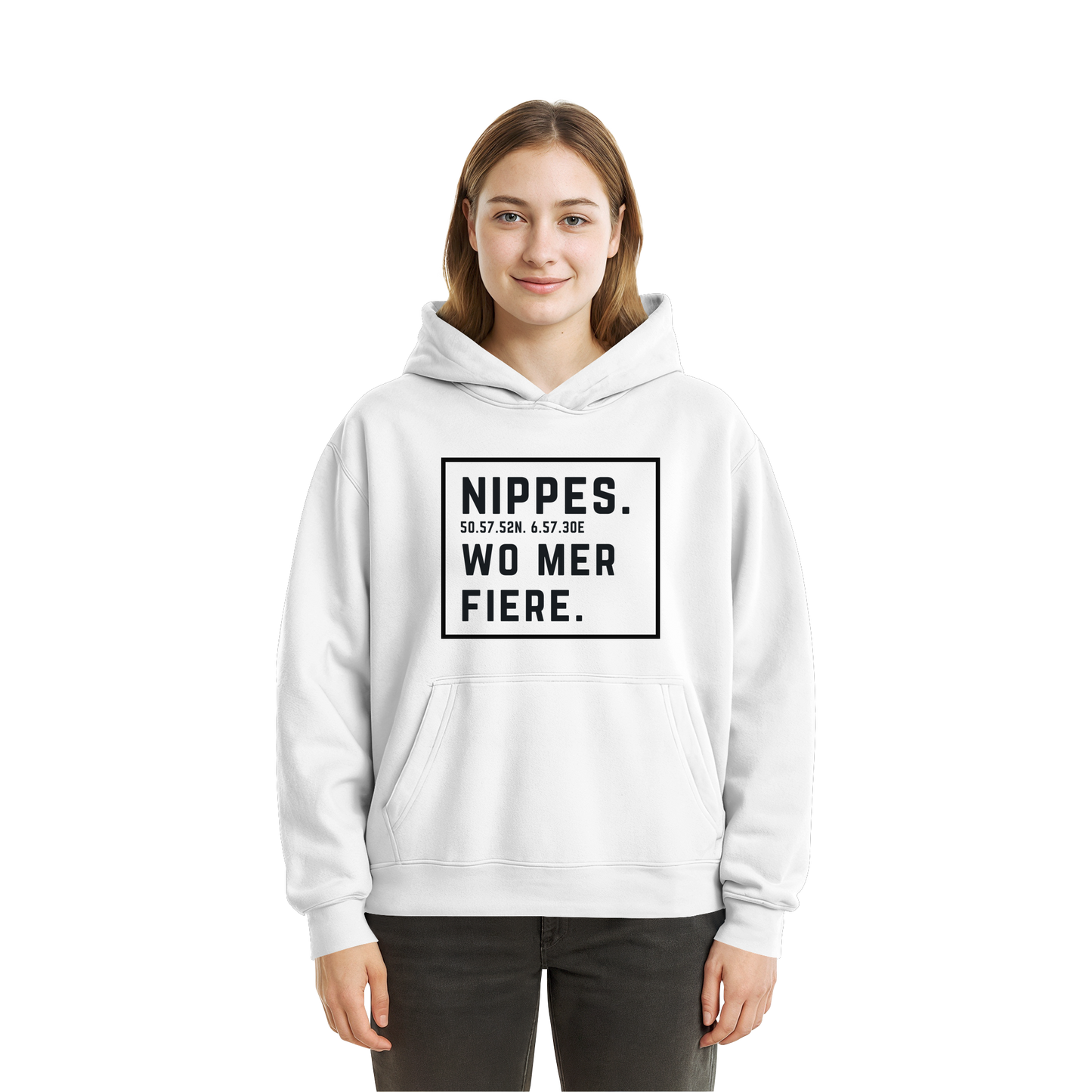 Nippes Fiere Druck - Fluffy Boxcut Hoodie