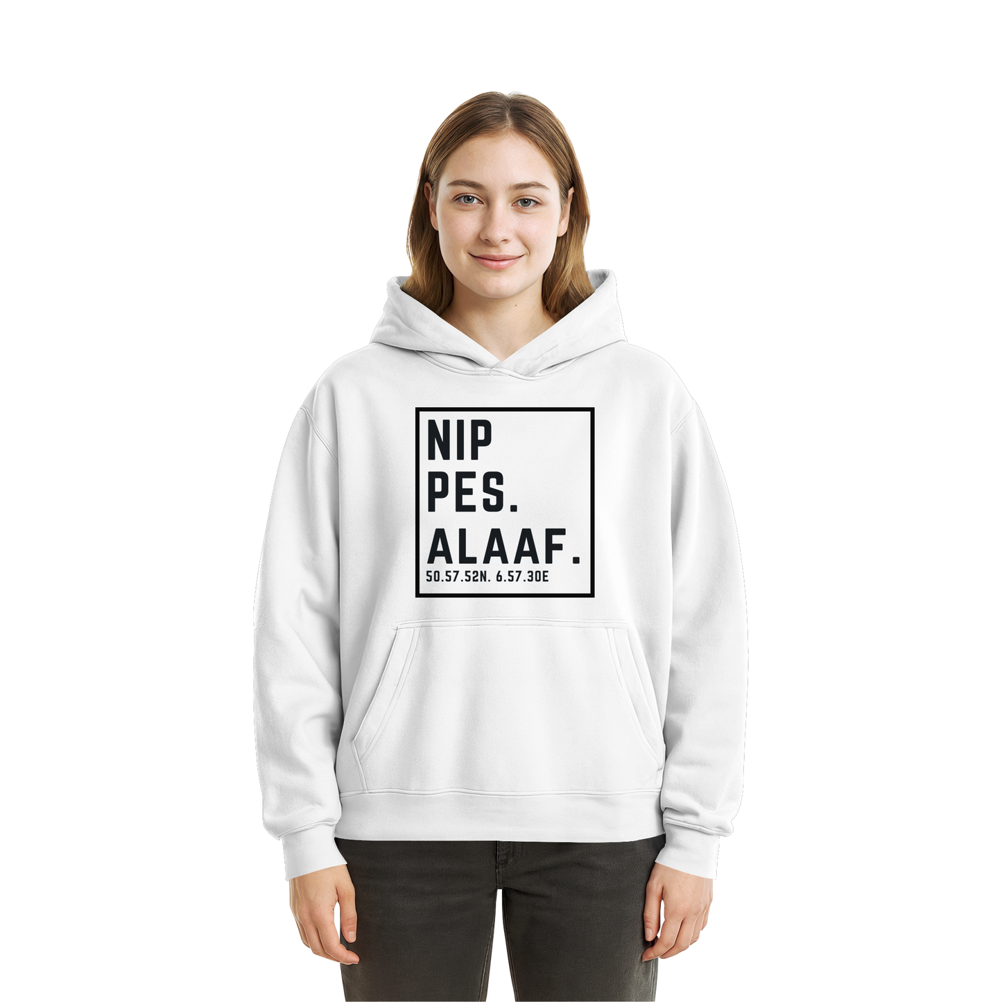 Nippes Alaaf Druck - Fluffy Boxcut Hoodie