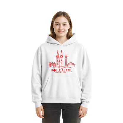 Skyline Alaaf Druck - Fluffy Boxcut Hoodie