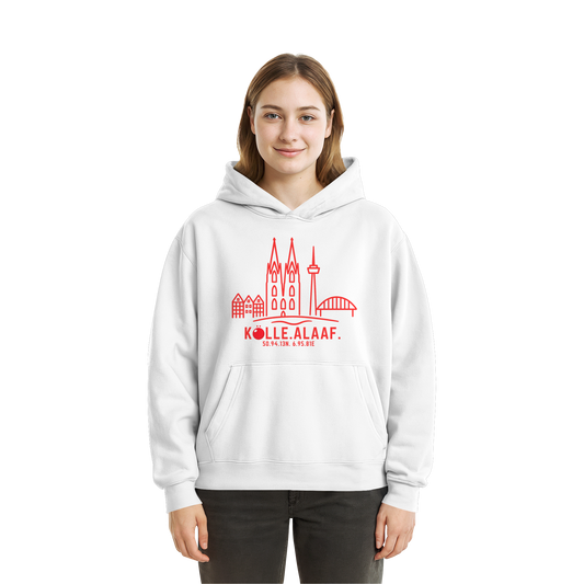 Skyline Alaaf Druck - Fluffy Boxcut Hoodie