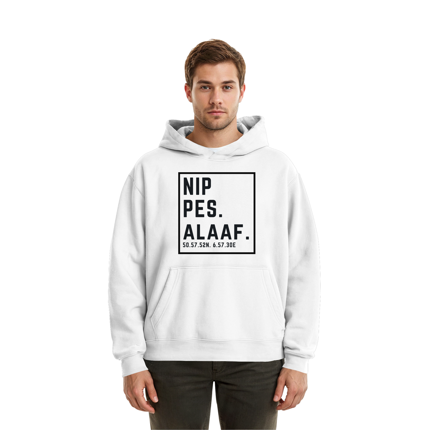 Nippes Alaaf Druck - Fluffy Boxcut Hoodie