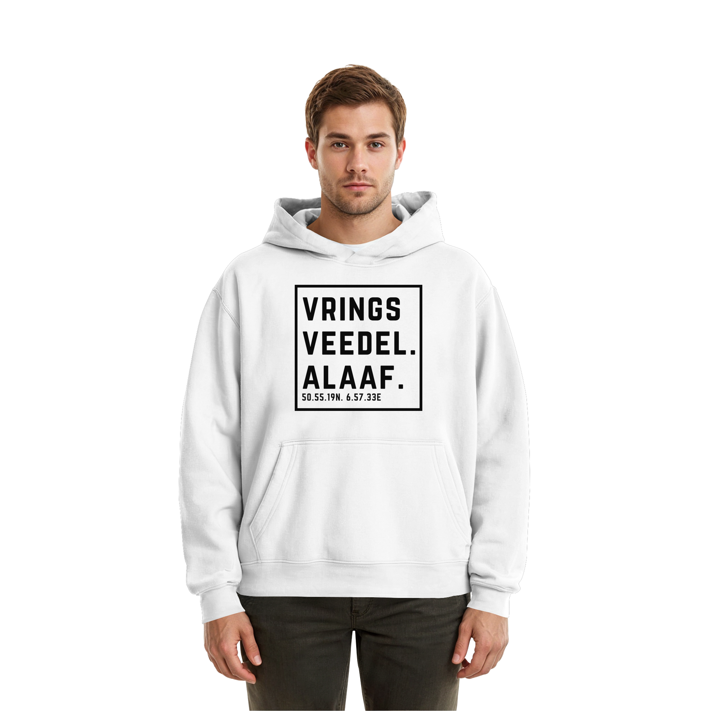 Vringsveedel Alaaf Druck - Fluffy Boxcut Hoodie
