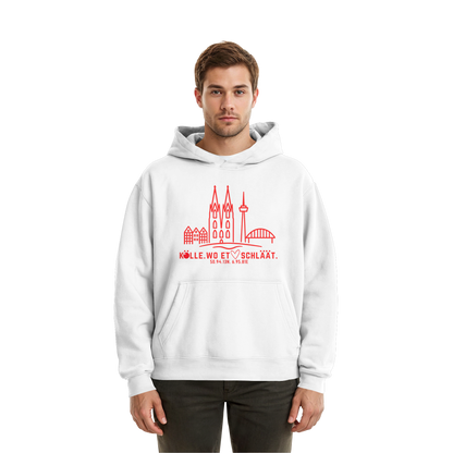 Skyline Hätz Druck - Fluffy Boxcut Hoodie