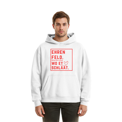 Ehrenfeld Hätz Druck - Fluffy Boxcut Hoodie