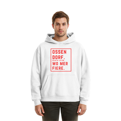 Ossendorf Fiere Druck - Fluffy Boxcut Hoodie