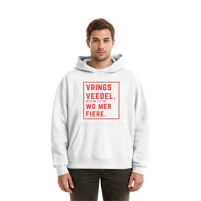 Vringsveedel Fiere Druck - Fluffy Boxcut Hoodie