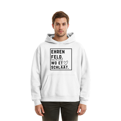 Ehrenfeld Hätz Druck - Fluffy Boxcut Hoodie