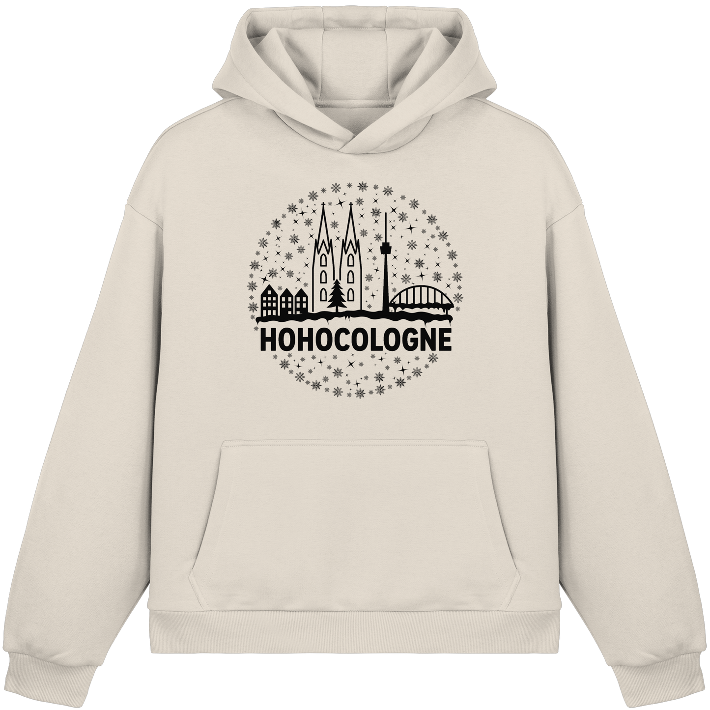 HOHOCologne Druck - Fluffy Boxcut Hoodie