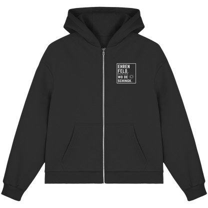 Wo de Sonn schingk - Ehrenfeld Druck - Fluffy Boxcut Zipper