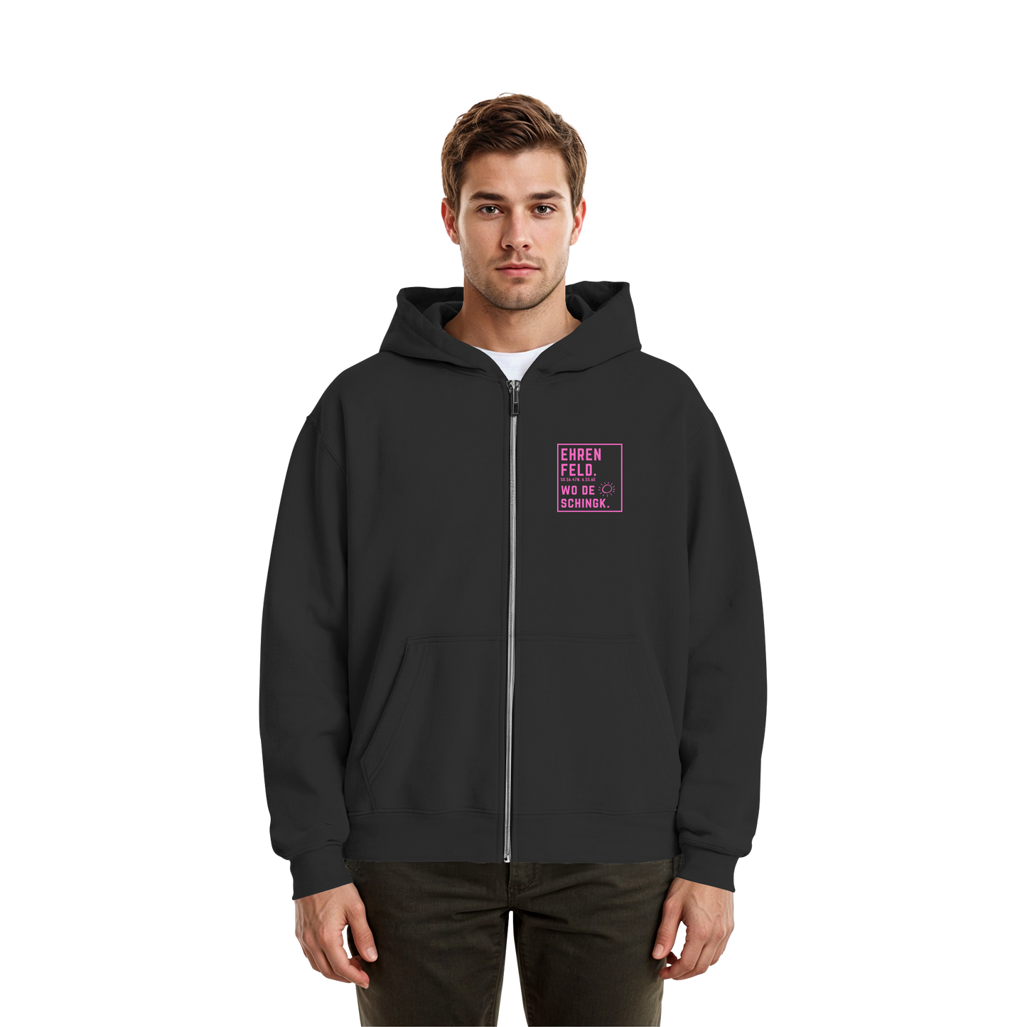 Wo de Sonn schingk - Ehrenfeld Druck   - Fluffy Boxcut Zipper