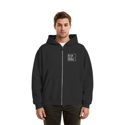 Wo de Sonn schingk - Köln Druck - Fluffy Boxcut Zipper