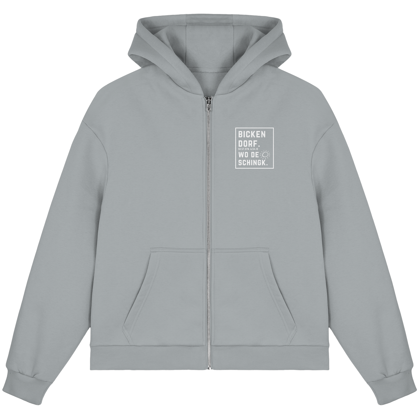 Wo de Sonn schingk - Bickendorf Druck - Fluffy Boxcut Zipper