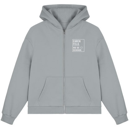 Wo de Sonn schingk - Ehrenfeld Druck - Fluffy Boxcut Zipper