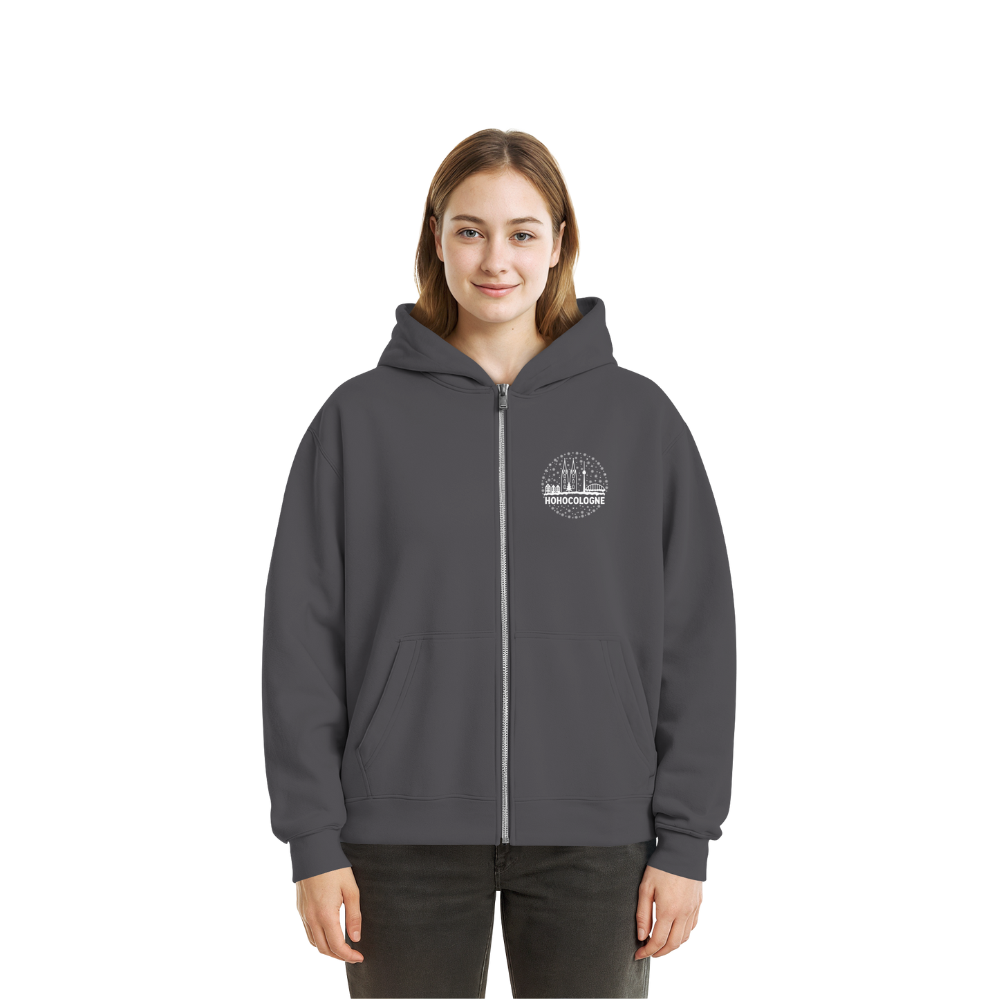 HOHOCologne Druck - Fluffy Boxcut Zipper