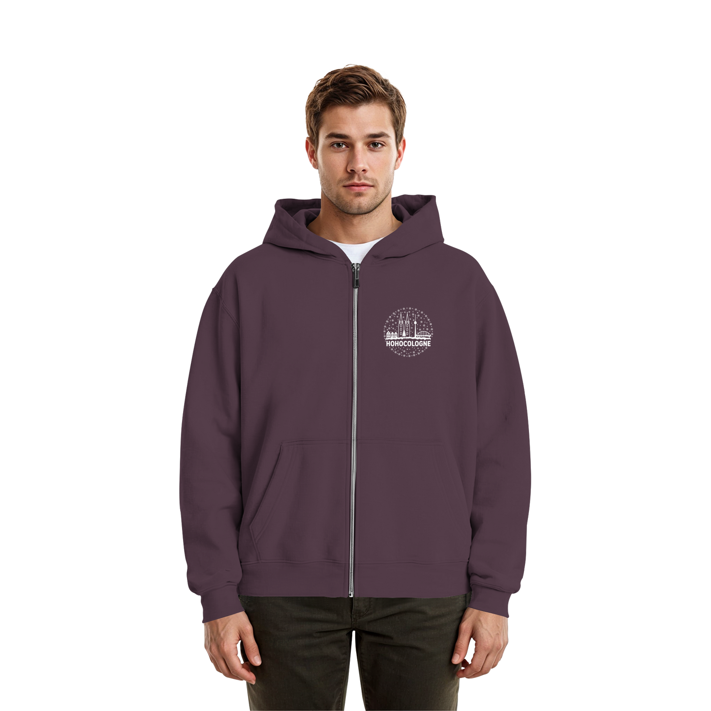 HOHOCologne Druck - Fluffy Boxcut Zipper