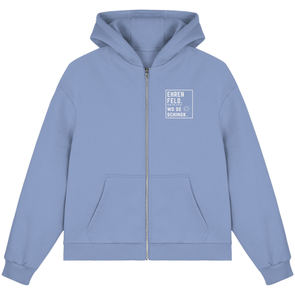 Wo de Sonn schingk - Ehrenfeld Druck - Fluffy Boxcut Zipper