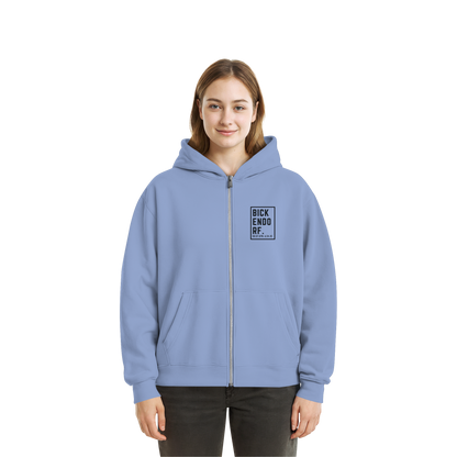 Bickendorf Koordinaten (kleiner Druck auf der Brust) - Fluffy Boxcut Zipper