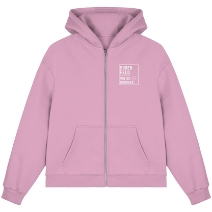 Wo de Sonn schingk - Ehrenfeld Druck - Fluffy Boxcut Zipper