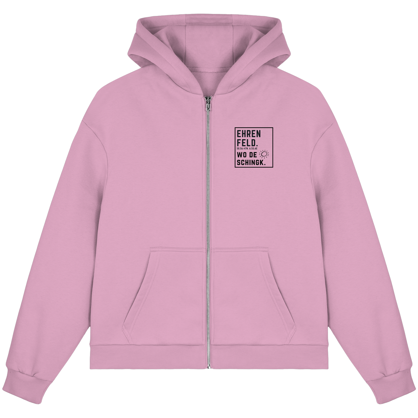 Wo de Sonn schingk - Ehrenfeld Druck  - Fluffy Boxcut Zipper