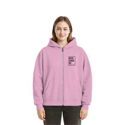 Bickendorf Koordinaten (kleiner Druck auf der Brust) - Fluffy Boxcut Zipper