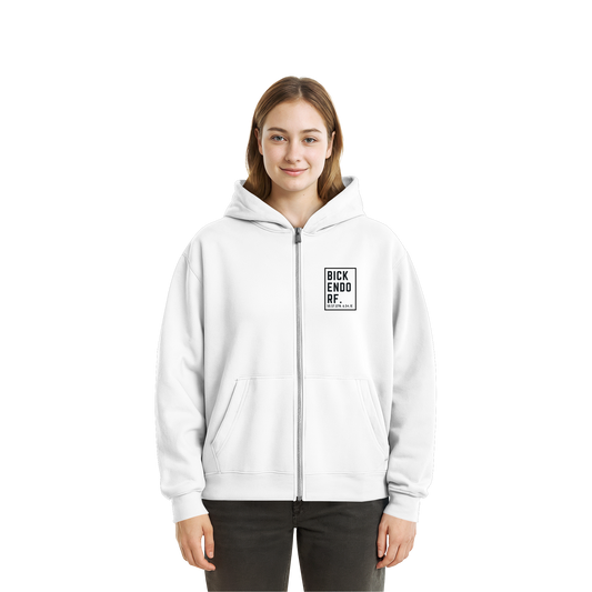 Bickendorf Koordinaten (kleiner Druck auf der Brust) - Fluffy Boxcut Zipper