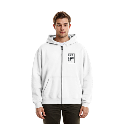 Bickendorf Koordinaten (kleiner Druck auf der Brust) - Fluffy Boxcut Zipper