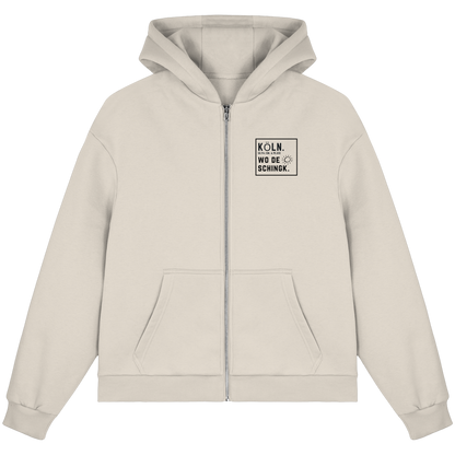 Wo de Sonn schingk - Köln Druck   - Fluffy Boxcut Zipper