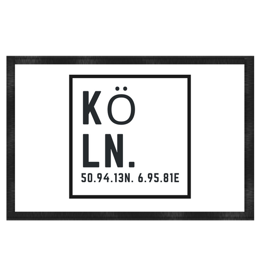 Köln Skyline (Druck) - Fußmatte 60x40cm