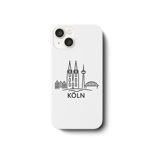 Köln Skyline (Druck) - iPhone 14 Handyhülle