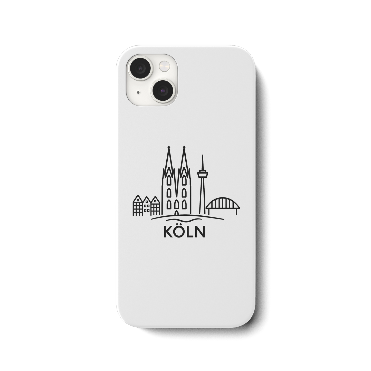 Köln Skyline (Druck) - iPhone 14 Plus Handyhülle