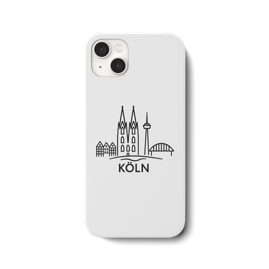Köln Skyline (Druck) - iPhone 14 Plus Handyhülle