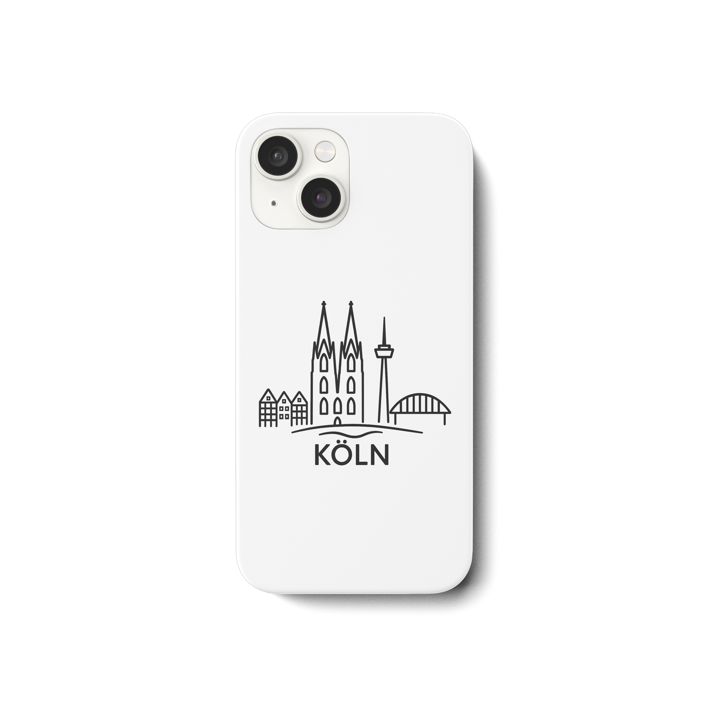 Köln Skyline (Druck) - iPhone 15 Handyhülle