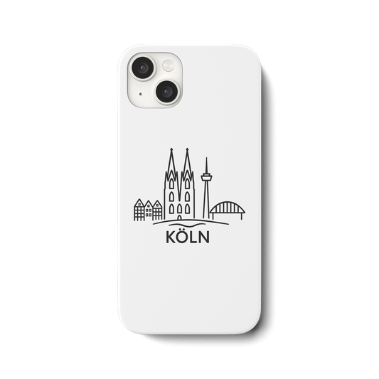 Köln Skyline (Druck) - iPhone 15 Plus Handyhülle
