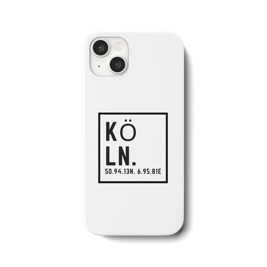Köln Skyline (Druck) - iPhone 15 Plus Handyhülle