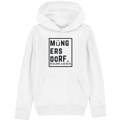 Müngersdorf Koordinaten (großer Druck auf der Brust) - Kids Basic Hoodie