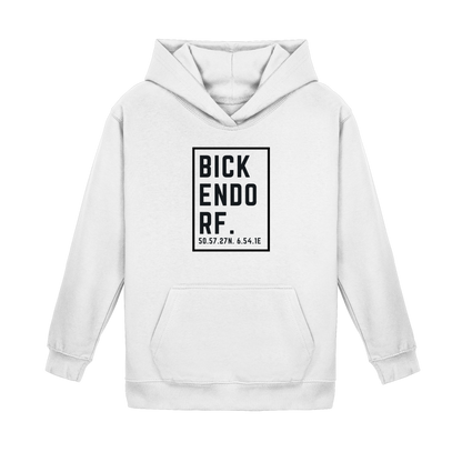 Bickendorf Koordinaten (großer Druck auf der Brust) - Kids Basic Hoodie