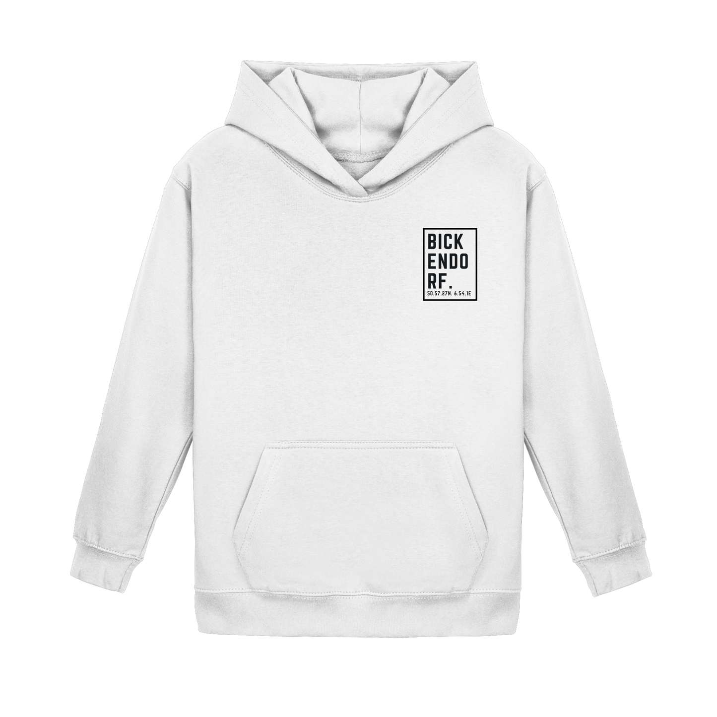 Bickendorf Koordinaten (kleiner Druck auf der Brust) - Kids Basic Hoodie