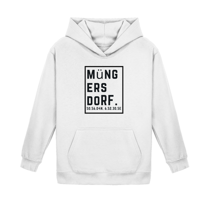 Müngersdorf Koordinaten (großer Druck auf der Brust) - Kids Basic Hoodie