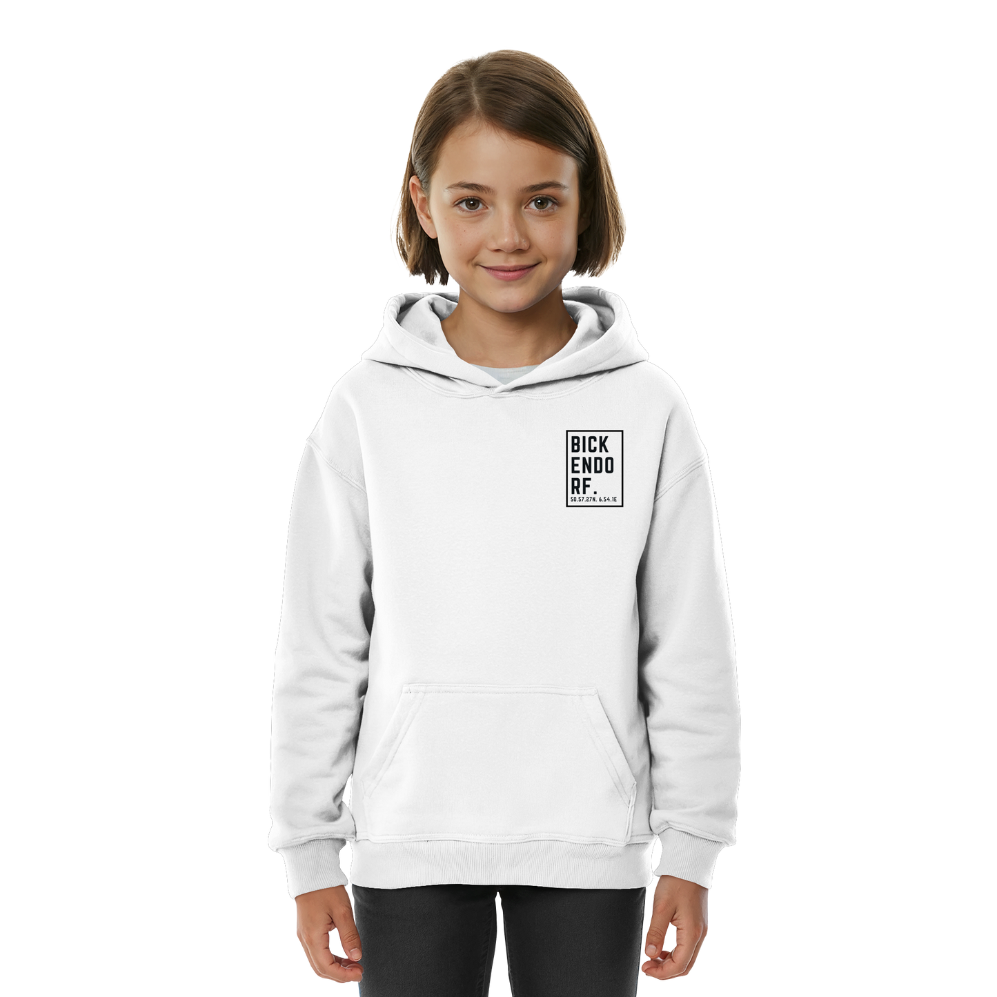 Bickendorf Koordinaten (kleiner Druck auf der Brust) - Kids Basic Hoodie