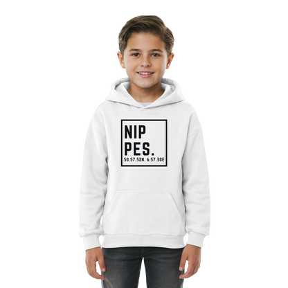 Nippes Koordinaten (großer Druck auf der Brust) - Kids Basic Hoodie