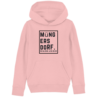 Müngersdorf Koordinaten (großer Druck auf der Brust) - Kids Basic Hoodie