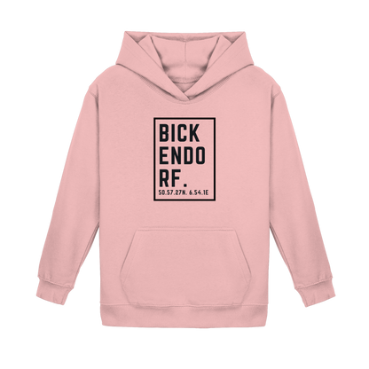 Bickendorf Koordinaten (großer Druck auf der Brust) - Kids Basic Hoodie