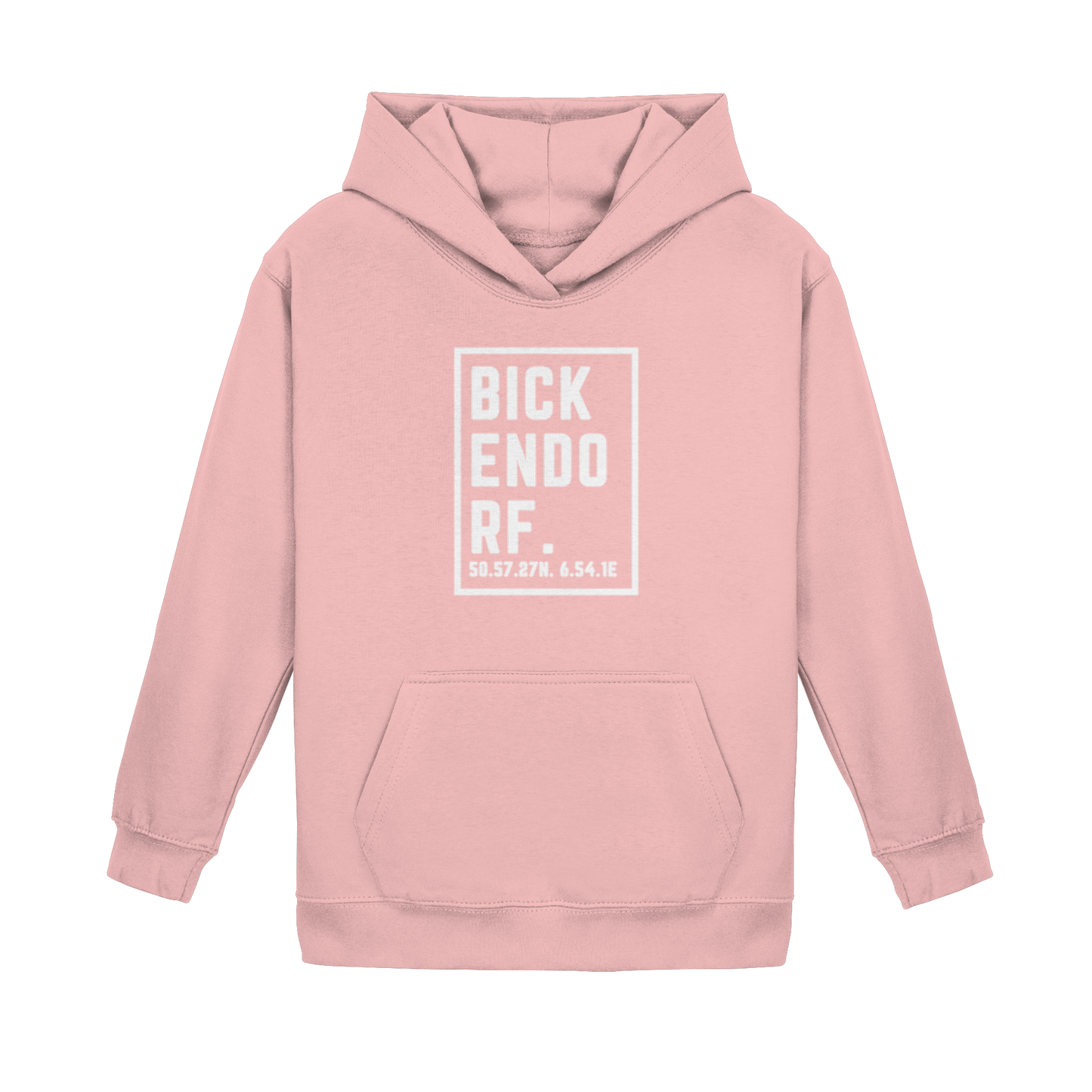 Bickendorf Koordinaten (großer Druck auf der Brust) - Kids Basic Hoodie