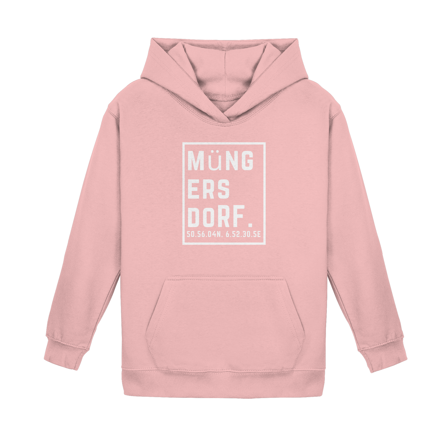 Müngersdorf Koordinaten (großer Druck auf der Brust) - Kids Basic Hoodie