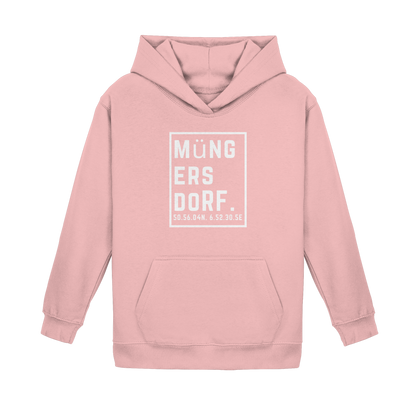 Müngersdorf Koordinaten (großer Druck auf der Brust) - Kids Basic Hoodie